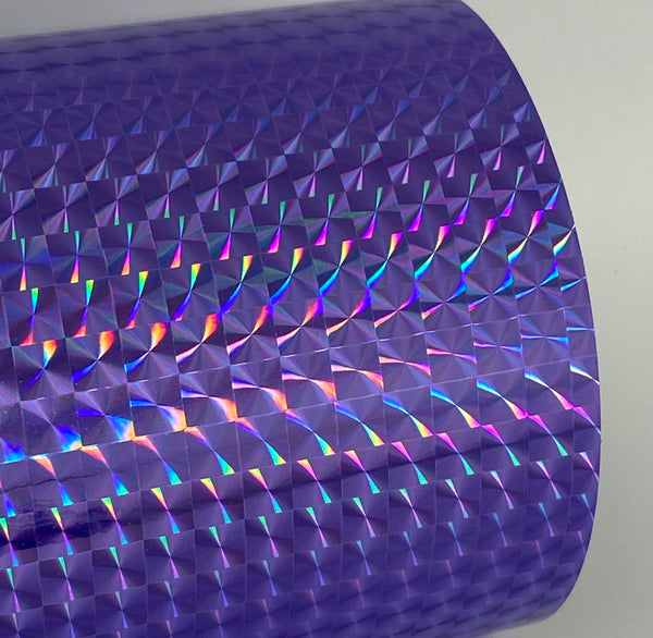 300 foot rolls of Holographic and Chrome Sign Vinyl, Choose Pattern and Color