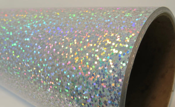300 foot rolls of Holographic and Chrome Sign Vinyl, Choose Pattern and Color