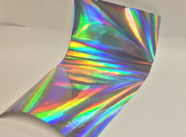 300 foot rolls of Holographic and Chrome Sign Vinyl, Choose Pattern and Color