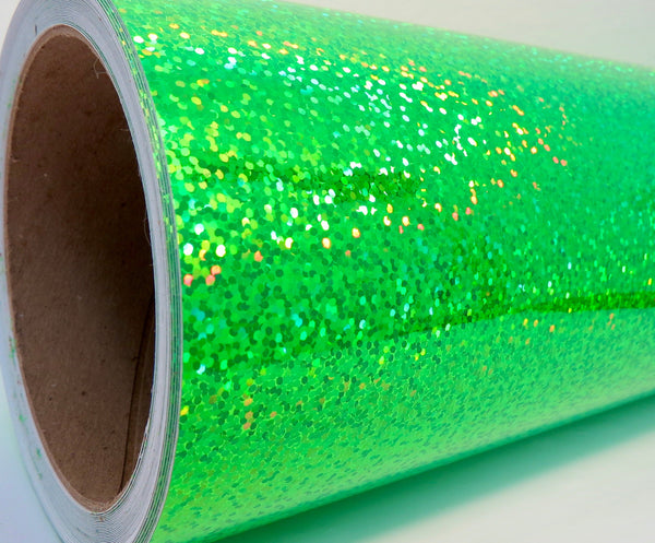 300 foot rolls of Holographic and Chrome Sign Vinyl, Choose Pattern and Color