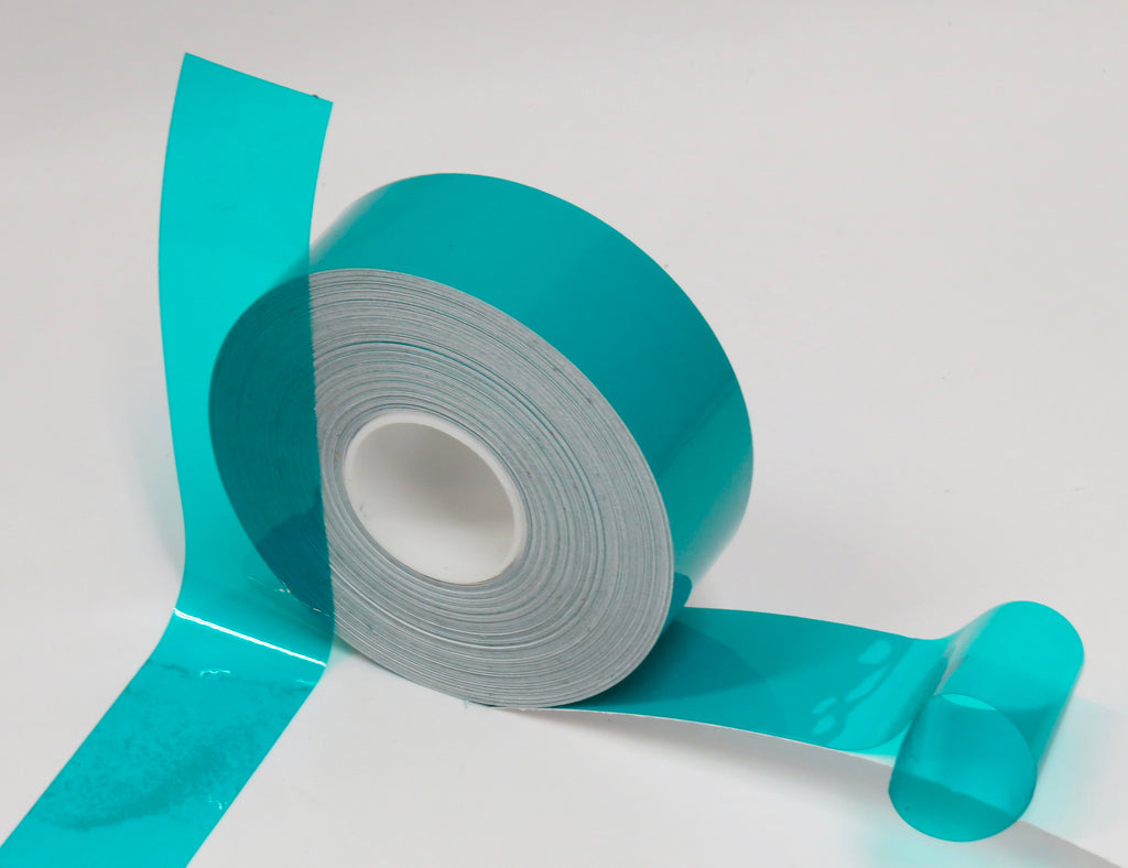 Transparent Teal Tapes, Twelve rolls of 2 inch x 100 feet