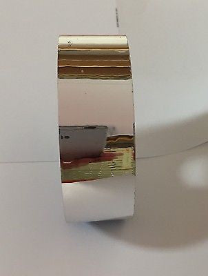 SuperBrite Polyester Chrome Tape, choose your size.  Near-Mirror Finish.
