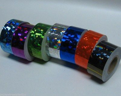 6 Rolls of HoloCrystal Tape, Your Choice of any 6 Colors