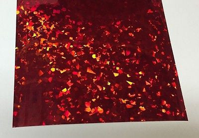 Small Sheets of  HoloCrystal Sign Vinyl , Holographic Crystal, Cracked Ice