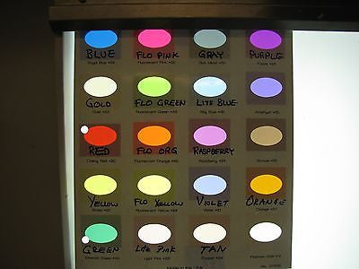 20 Colored Transparent Vinyl Sheets, 8" x 12", Adhesive Coated