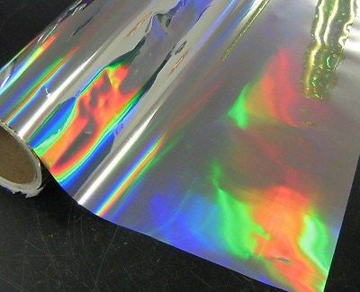 Adhesive Vinyl - Oil Slick Vinyl, 7 Color Choices Oil Slick Holographi