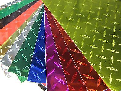 Diamond Plate Sign Vinyl, Choose Your Color and size,   12" and 24" wide roll