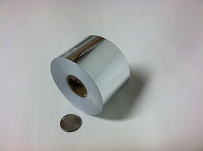 Silver Chrome Vinyl Tape, Choose Your Size, Adhesive Coated Plastic