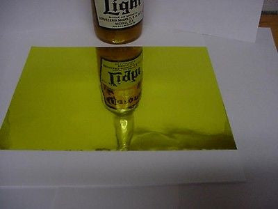 SHEETS of Chrome Sign Vinyl, Choose Any Color,  Thin Self-Adhesive Metallic Plastic