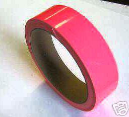 Fluorescent Pink vinyl tape  1 inch x 25 feet
