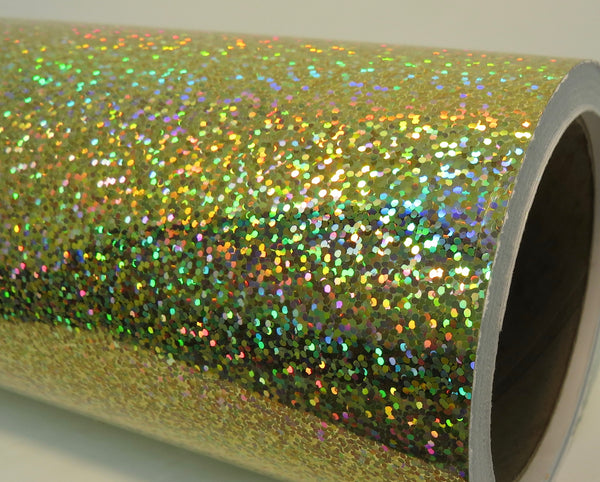 Glittering Sign Vinyl 24 Inch x 150 feet,  LongLife Sequins Holographic Sparkles