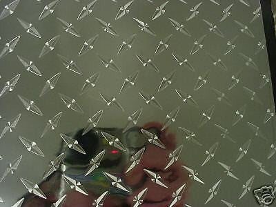 Silver Diamond Plate Sign Vinyl 12" x 10 Ft LongLife