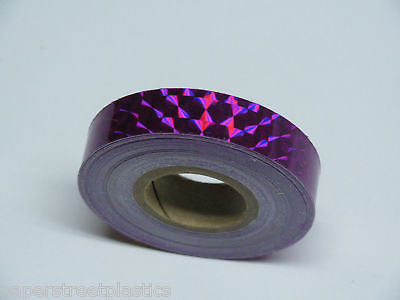 10 rolls of Prism Tape, 1/4 Inch x 25 ft, Your color choices, Holographic Mosaic