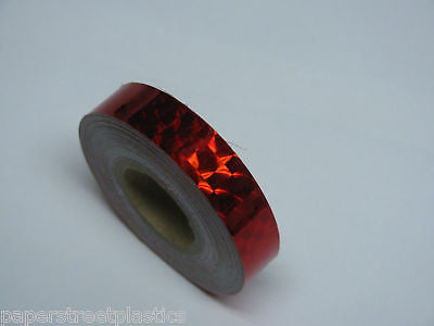 10 rolls of Prism Tape, 1/4 Inch x 25 ft, Your color choices, Holographic Mosaic
