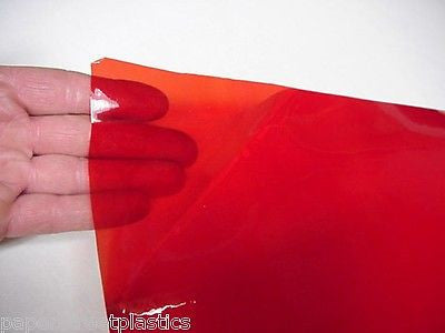 Transparent Vinyl Plastic Sheets, with Adhesive, Pick your color
