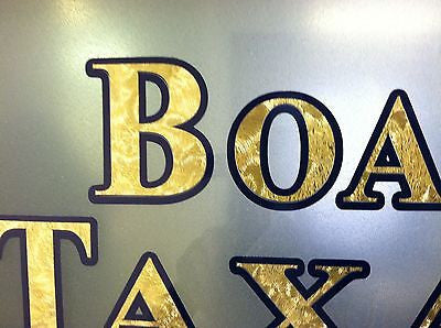 Gold Leaf Sign Vinyl  24" x 30 feet, LongLife Metallic Plastic with Adhesive
