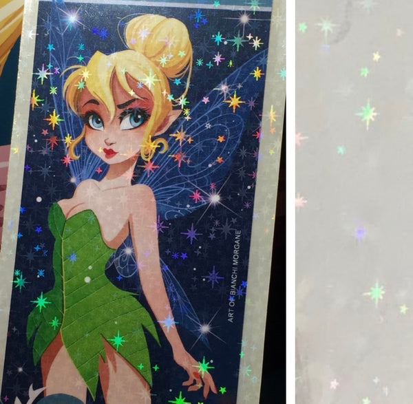 STAR Holographic Overlay, Clear Plastic with Sticky Adhesive Backing