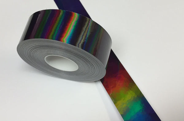 Surplus 1 inch x 150 feet Holographic Rainbow Oil Slick Tape