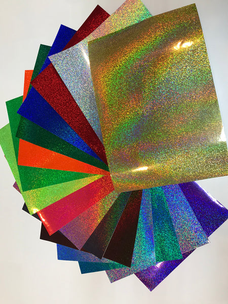 Bulk  Sheets of  Holographic Vinyls.  50 sheet minimum