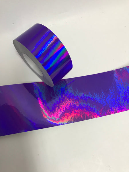 Surplus 1 inch x 150 feet Holographic Rainbow Oil Slick Tape