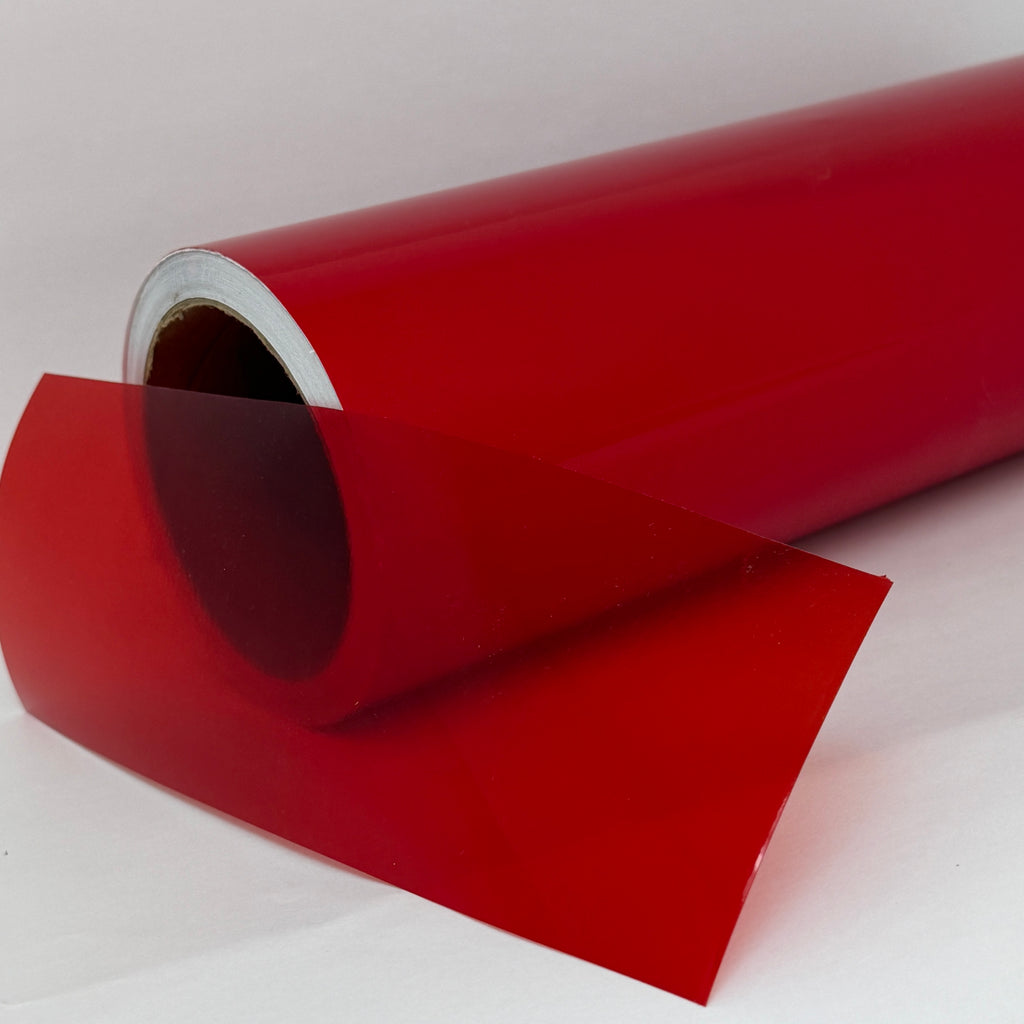 Transparent Sign Vinyl with Adhesive, choose your color and size, 24" and 12"  rolls