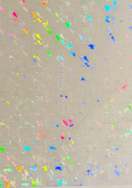 Transparent Holographic CRYSTAL Overlay, Lamination Grade Laminate