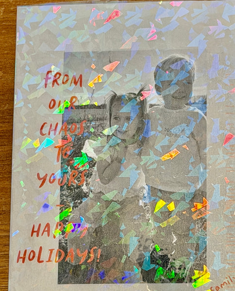 Transparent Holographic CRYSTAL Overlay, Lamination Grade Laminate