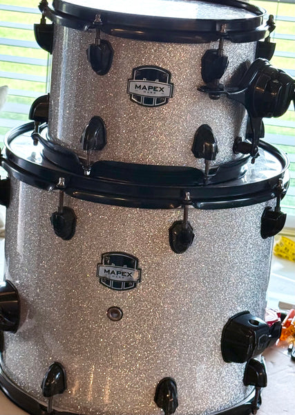 Sparkle Drum Wrap, Self-adhesive Glittering Plastic Cover, Easy Wrap