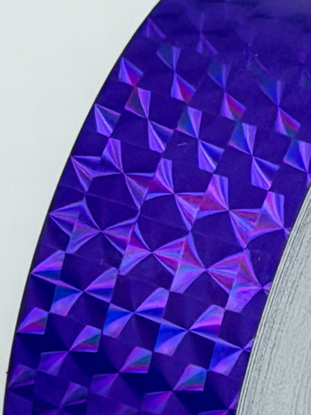 PRISM TAPE, Choose  Color and Size, Holographic 1/4" Mosaic, Iridescent Tape.