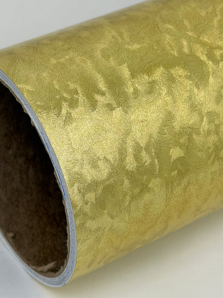 Gold Leaf Sign Vinyl  24" x 50 yards, LongLife Metallic Plastic with Adhesive