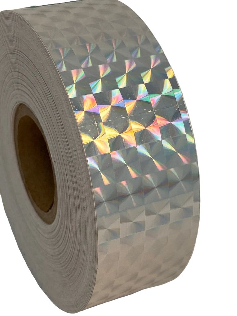 PRISM TAPE, Choose  Color and Size, Holographic 1/4" Mosaic, Iridescent Tape.