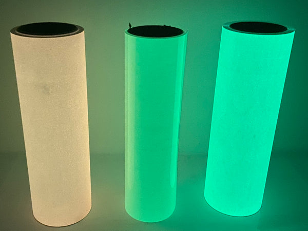 Glow in the Dark Vinyl,  Choose Color and Size Phosphorescent