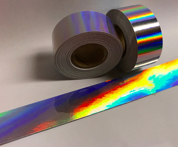 Surplus 1 inch x 150 feet Holographic Rainbow Oil Slick Tape