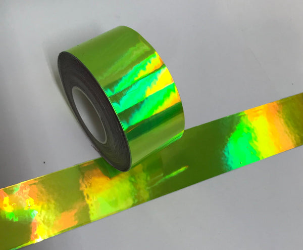 Surplus 1 inch x 300 feet Holographic Rainbow Oil Slick Tape
