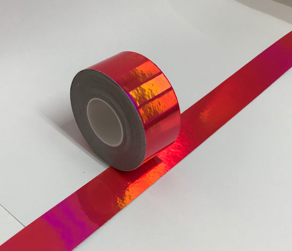 Surplus 1 inch x 300 feet Holographic Rainbow Oil Slick Tape