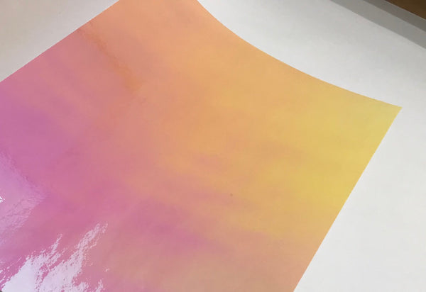 Transparent MYSTIQUE Color Changing Sign Vinyl, Choose Size and Color