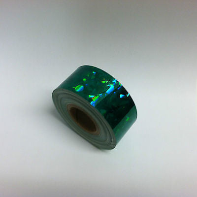 6 Rolls of HoloCrystal Tape, Your Choice of any 6 Colors, Holographic Tape, 1"x25ft ea