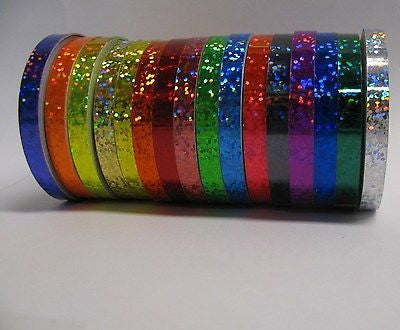 ANY Color Glittering Holographic Tape 1 x 150 feet, Sequins that