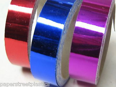 15 Different Color CHROME Tapes, 1 inch x 25 feet – Paper Street