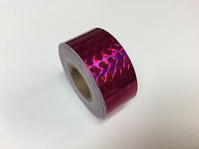 Holographic Prism Tape, 1 Inch x 25 feet, Choose Any Color,  1/4' Mosaic