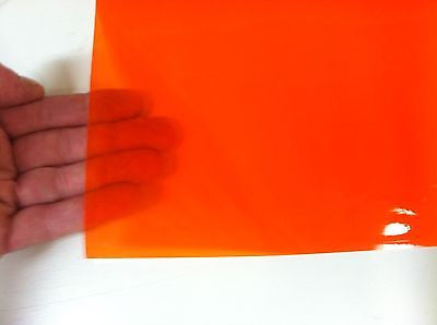 20 Colored Transparent Vinyl Sheets, 8" x 12", Adhesive Coated