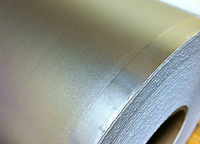 Silver Satin Matte Sign Vinyl, Choose Size , LONGLIFE 24" and 12" wide rolls.