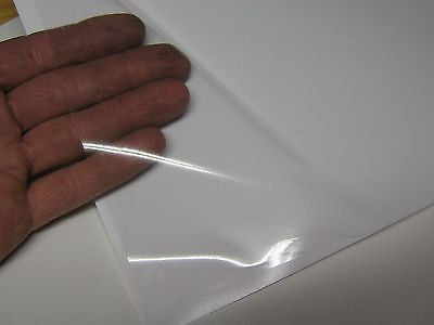 Transparent Vinyl Plastic Sheets, with Adhesive, Pick your color