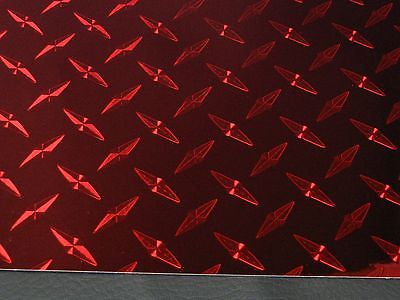 Diamond Plate Wall Border Vinyl, Choose Your Size and Color, 6" and 8" wide roll