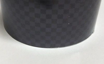 BLACK Carbon Fiber  Vinyl Tape 3" x 25 feet