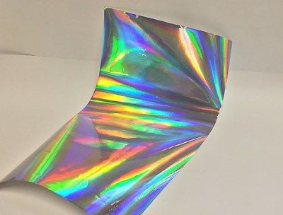 Oil Slick Rainbow Holographic Sign Vinyl, Choose Your Color and Size