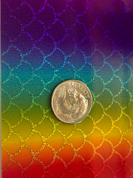 Multi Color Holographic Vinyls, choose pattern and size, 12" wide