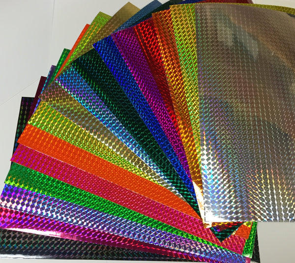 PRISM Holographic Sign Vinyl, 1/4" Mosaic,  Pick Color and Size,  12 and 24 inch wide rolls