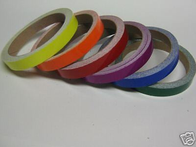 Any 6 Colors of Colored Plastic Tape,  1 Inch x 25 feet each, Glossy Vinyl Tape