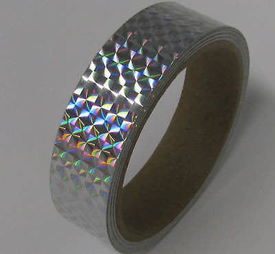 Prism Tape, 1/2 Inch x 25 feet,  Holographic 1/4"Mosaic Hoop Tape, Free Shipping
